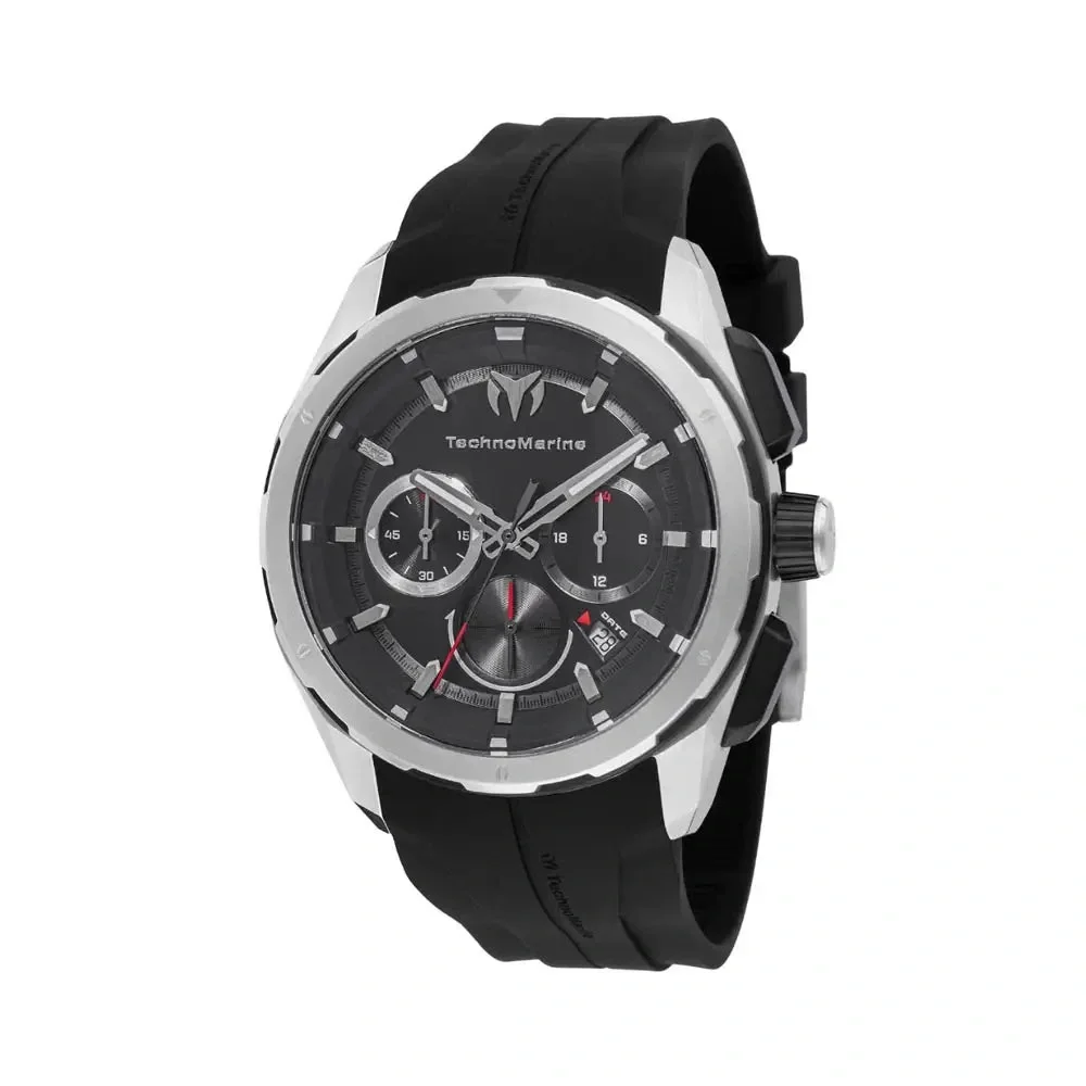 TechnoMarine Ocean Nomad Men's Watch - 43mm, Black Silver NWT